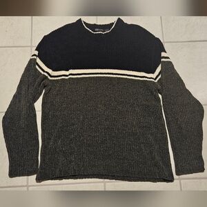 BKE Men's Blue And Grey Sweater Y2K Style
